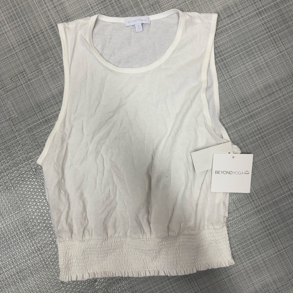 Beyond Yoga White Tank Top